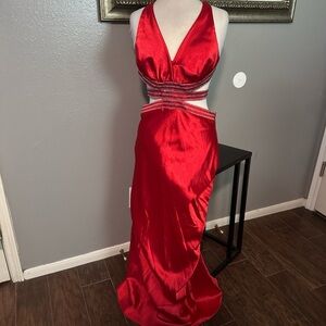Stunning Scarlet Backless Dress